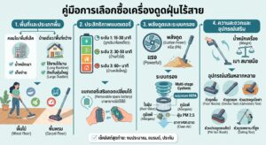 วิธีเลือกเครื่องดูดฝุ่นไร้สาย